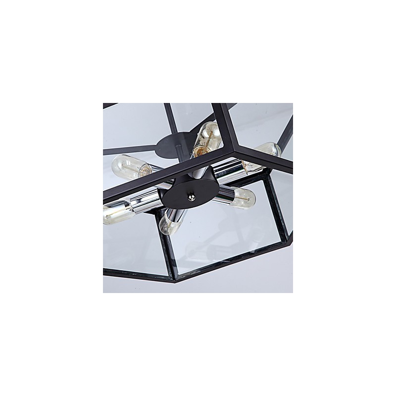 Lámpara de araña de cristal moderna minimalista mediterránea para cafetería, lámparas nórdicas.