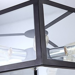 Lámpara de araña de cristal moderna minimalista mediterránea para cafetería, lámparas nórdicas.