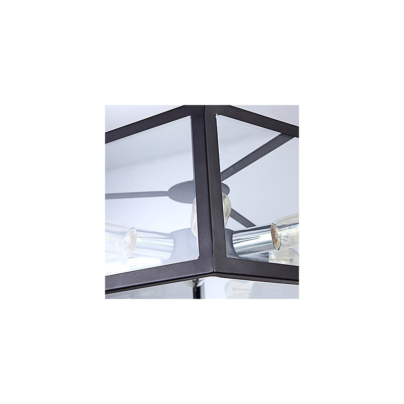 Lámpara de araña de cristal moderna minimalista mediterránea para cafetería, lámparas nórdicas.