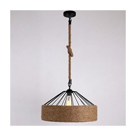 Lámpara colgante de cuerda de 1 luz, estilo mini, moderna, contemporánea, estilo campestre. Lámpara colgante de cuerda de 1 luz, estilo mini, moderna, contemporánea, estilo campestre.