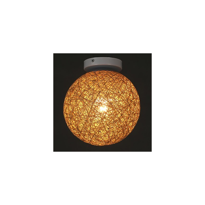 La caña forma bolas de cáñamo, moda creativa y para absorber la luz de la cúpula.