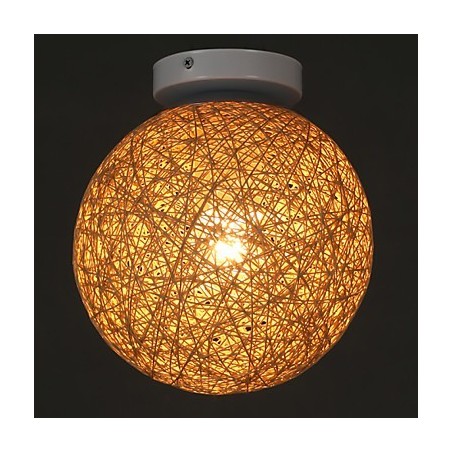 La caña forma bolas de cáñamo, moda creativa y para absorber la luz de la cúpula. La caña forma bolas de cáñamo, moda creativa y para absorber la luz de la cúpula.