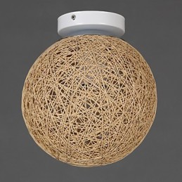 La caña forma bolas de cáñamo, moda creativa y para absorber la luz de la cúpula.