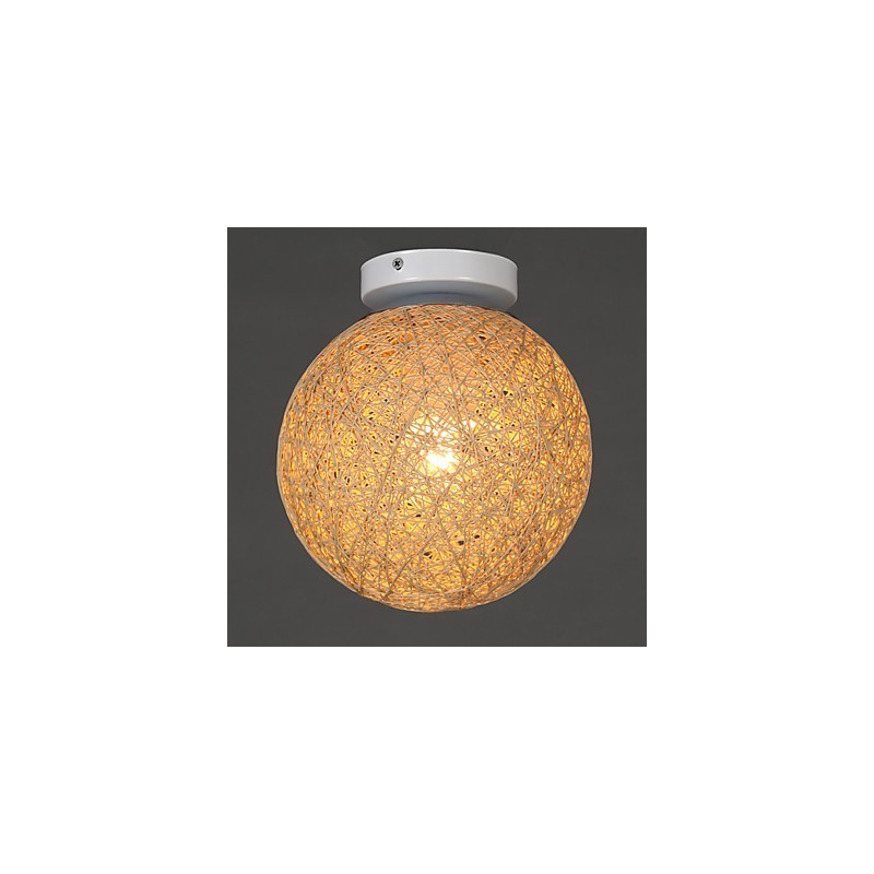 La caña forma bolas de cáñamo, moda creativa y para absorber la luz de la cúpula.
