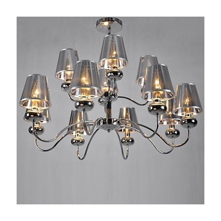 Lámpara colgante de metal cromado estilo mini, moderna, contemporánea, tradicional y clásica para comedor. Lámpara colgante de metal cromado estilo mini, moderna, contemporánea, tradicional y clásica para comedor.