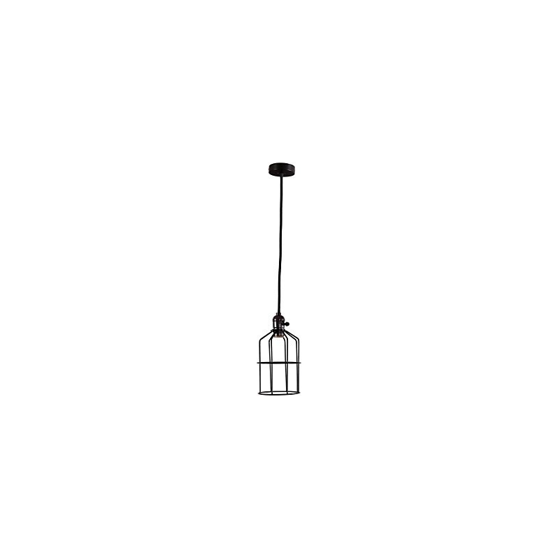 Lámpara colgante de metal con pintura estilo mini retro para garaje