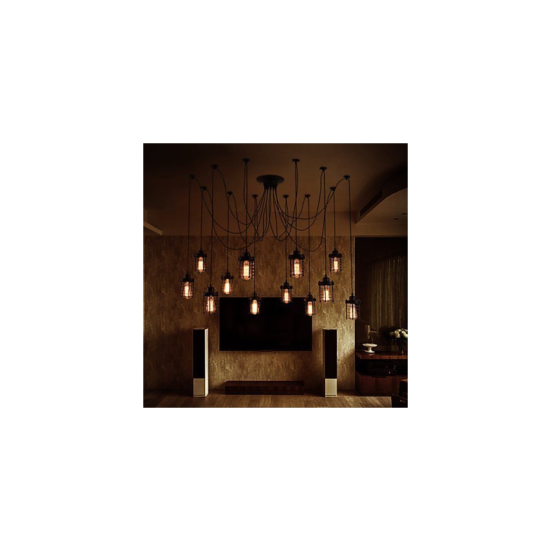 Colgante de flor de belleza de 12 cabezas estilo retro americano