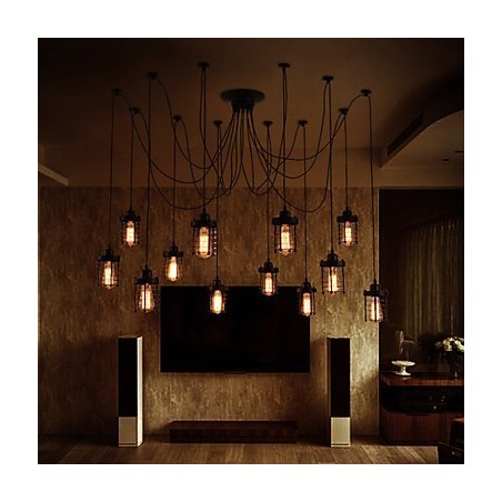 Colgante de flor de belleza de 12 cabezas estilo retro americano