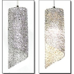 Lámparas creativas de un solo cabezal cilíndricas redondas y largas de aluminio.