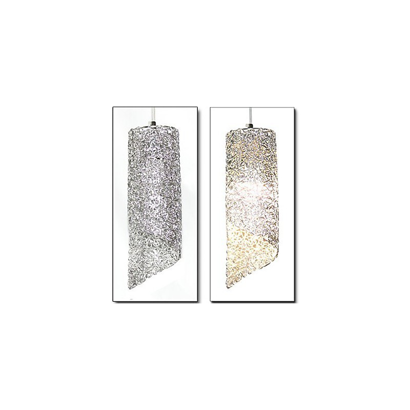 Lámparas creativas de un solo cabezal cilíndricas redondas y largas de aluminio.