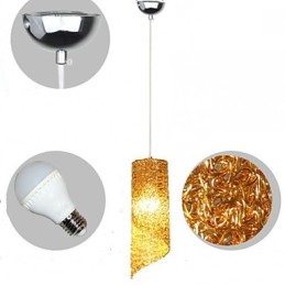 Lámparas creativas de un solo cabezal cilíndricas redondas y largas de aluminio.