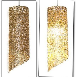 Lámparas creativas de un solo cabezal cilíndricas redondas y largas de aluminio.