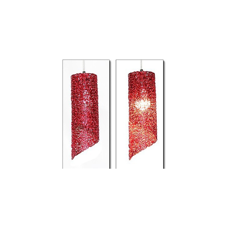 Lámparas creativas de un solo cabezal cilíndricas redondas y largas de aluminio.