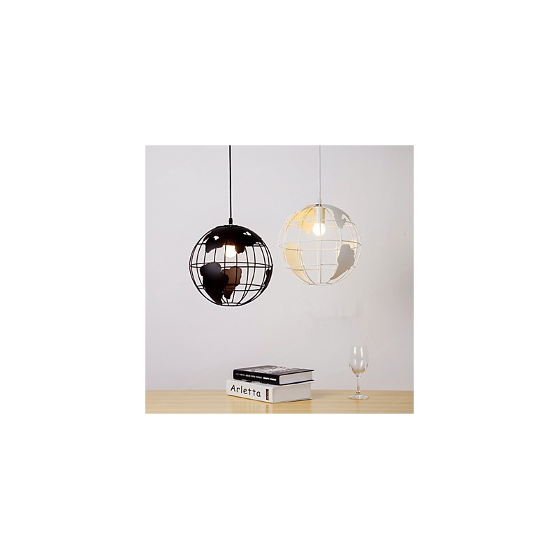 Lámpara colgante de globo de estilo rural contemporáneo moderno