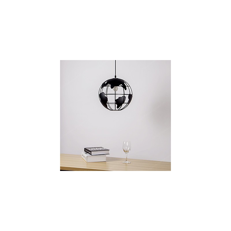 Lámpara colgante de globo de estilo rural contemporáneo moderno
