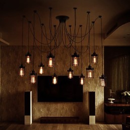 Colgante de flor de belleza de 12 cabezas estilo retro americano