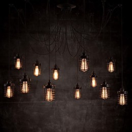 Colgante de flor de belleza de 12 cabezas estilo retro americano