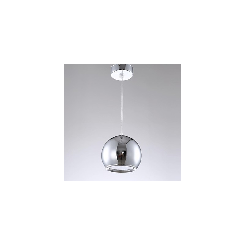 Lámpara colgante moderna y contemporánea de metal galvanizado con forma de globo