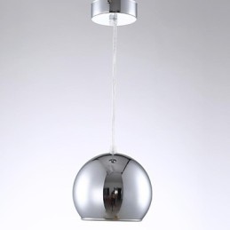 Lámpara colgante moderna y contemporánea de metal galvanizado con forma de globo