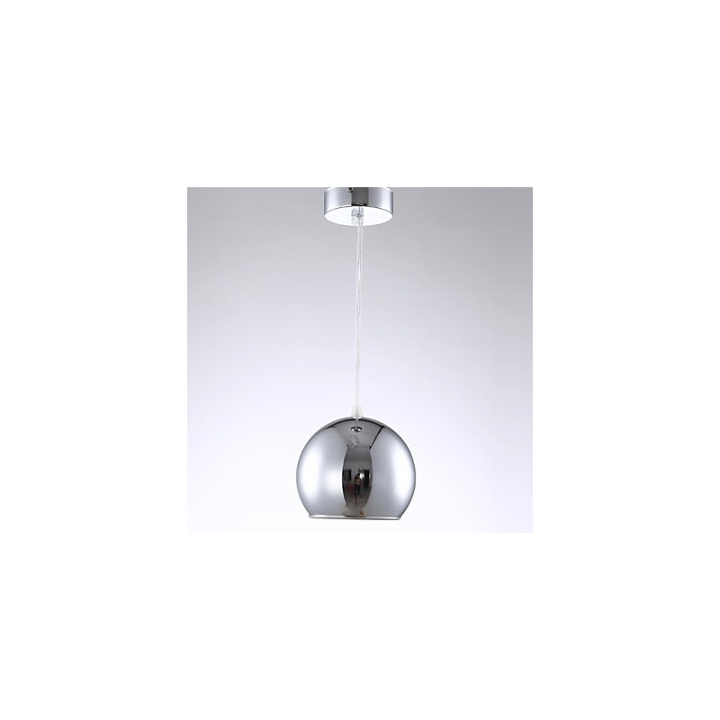 Lámpara colgante moderna y contemporánea de metal galvanizado con forma de globo