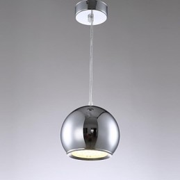 Lámpara colgante moderna y contemporánea de metal galvanizado con forma de globo