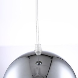 Lámpara colgante moderna y contemporánea de metal galvanizado con forma de globo