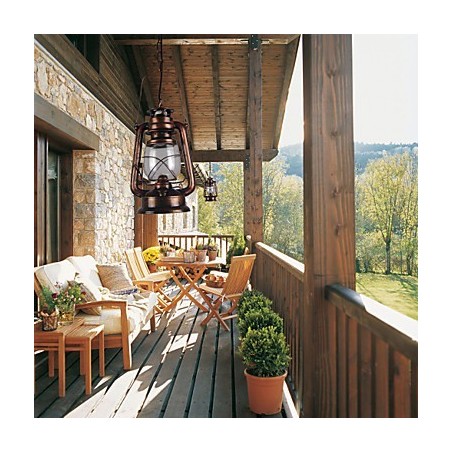 Lámpara colgante estilo mini farol campestre de bronce Lámpara colgante estilo mini farol campestre de bronce