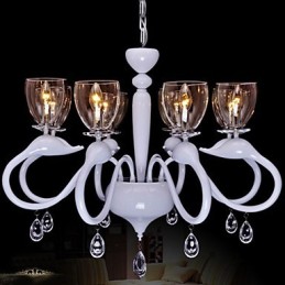 Lámpara colgante de cristal de estilo europeo con individualidad y creatividad.