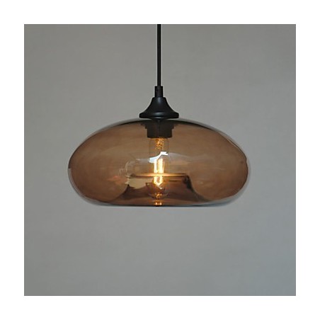 Lámpara colgante moderna de 1 luz con pantalla transparente Lámpara colgante moderna de 1 luz con pantalla transparente
