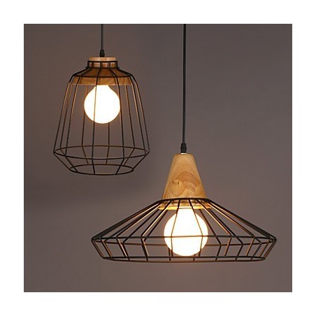 Lámpara de araña nórdica creativa de hierro forjado para cafetería, estilo retro, con luz colgante Lámpara de araña nórdica creativa de hierro forjado para cafetería, estilo retro, con luz colgante