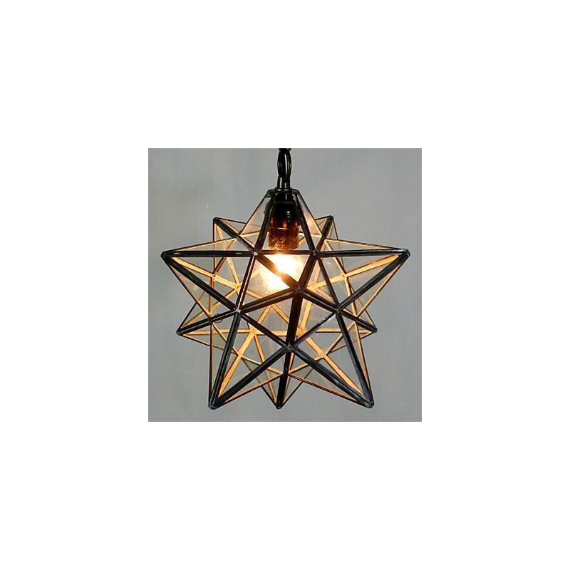 Lámpara de araña contemporánea y con diseño de estrella del Pentágono