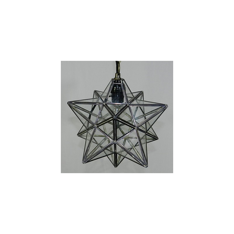 Lámpara de araña contemporánea y con diseño de estrella del Pentágono