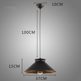 Lámpara colgante de metal de diseñadores retro