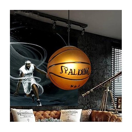 Colgante de cristal para cafetería, colgante retro de baloncesto Colgante de cristal para cafetería, colgante retro de baloncesto