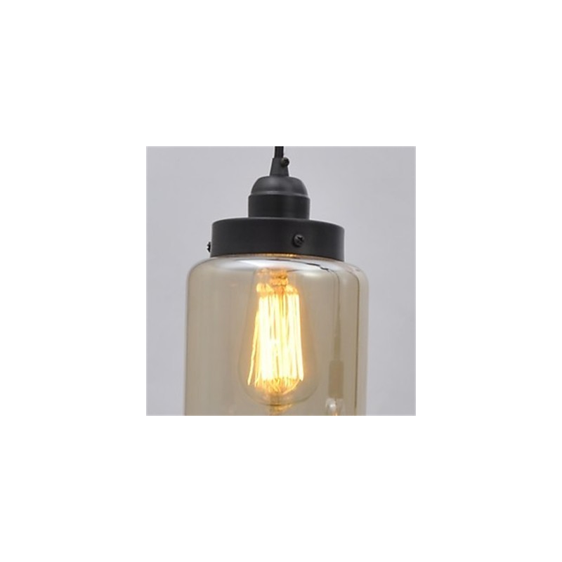 Lámpara de araña minimalista retro americana de un solo cristal