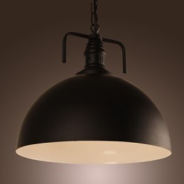 Lámpara colgante con pintura en estilo mini, estilo cuenco retro clásico tradicional