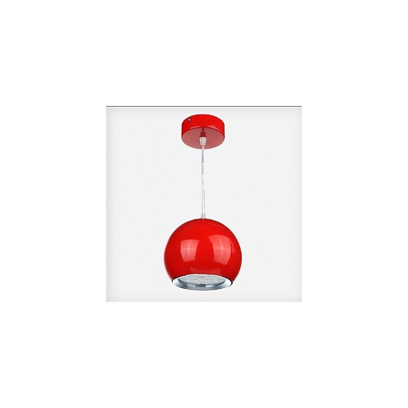 Lámpara colgante de metal con pintura de globo terráqueo contemporánea moderna
