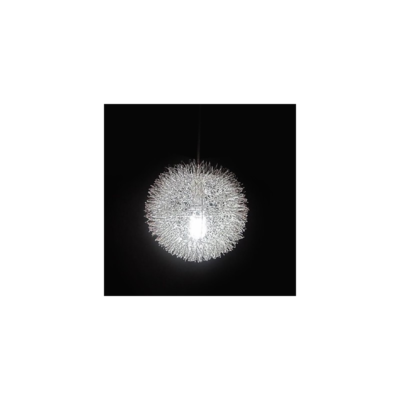 Lámpara colgante de metal con forma de globo moderna y contemporánea