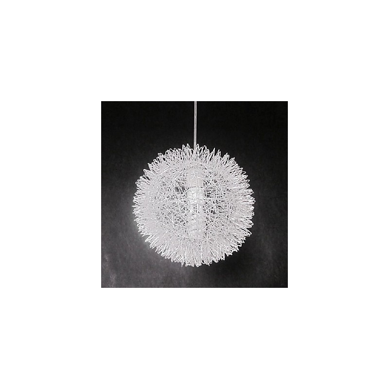 Lámpara colgante de metal con forma de globo moderna y contemporánea