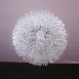 Lámpara colgante de metal con forma de globo moderna y contemporánea