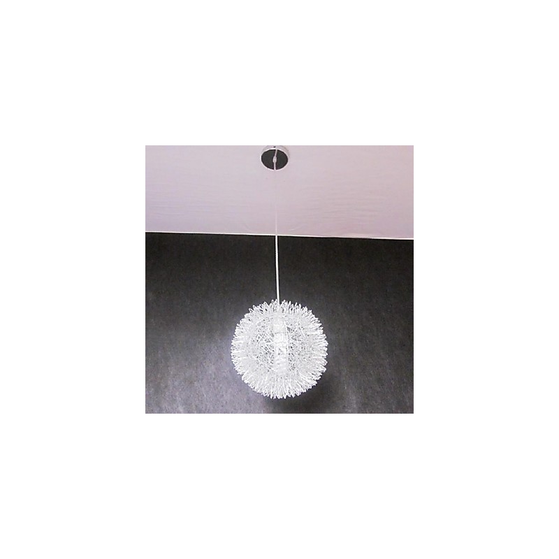 Lámpara colgante de metal con forma de globo moderna y contemporánea