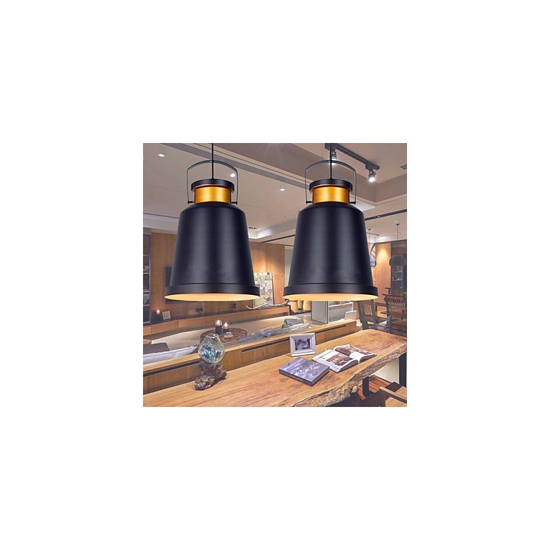 Lámparas colgantes retro de metal para cafetería