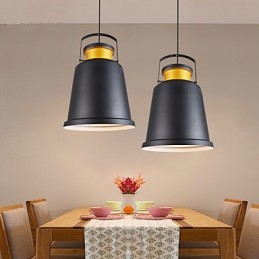 Lámparas colgantes retro de metal para cafetería