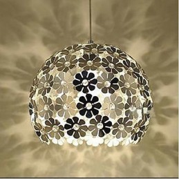 Lámpara colgante de cristal de una sola cabeza con forma de flor de ciruelo en color moderno