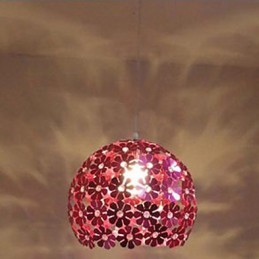 Lámpara colgante de cristal de una sola cabeza con forma de flor de ciruelo en color moderno