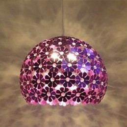 Lámpara colgante de cristal de una sola cabeza con forma de flor de ciruelo en color moderno