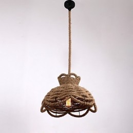 Lámparas colgantes estilo mini, modernas, contemporáneas, estilo campestre, iluminación de cuerda