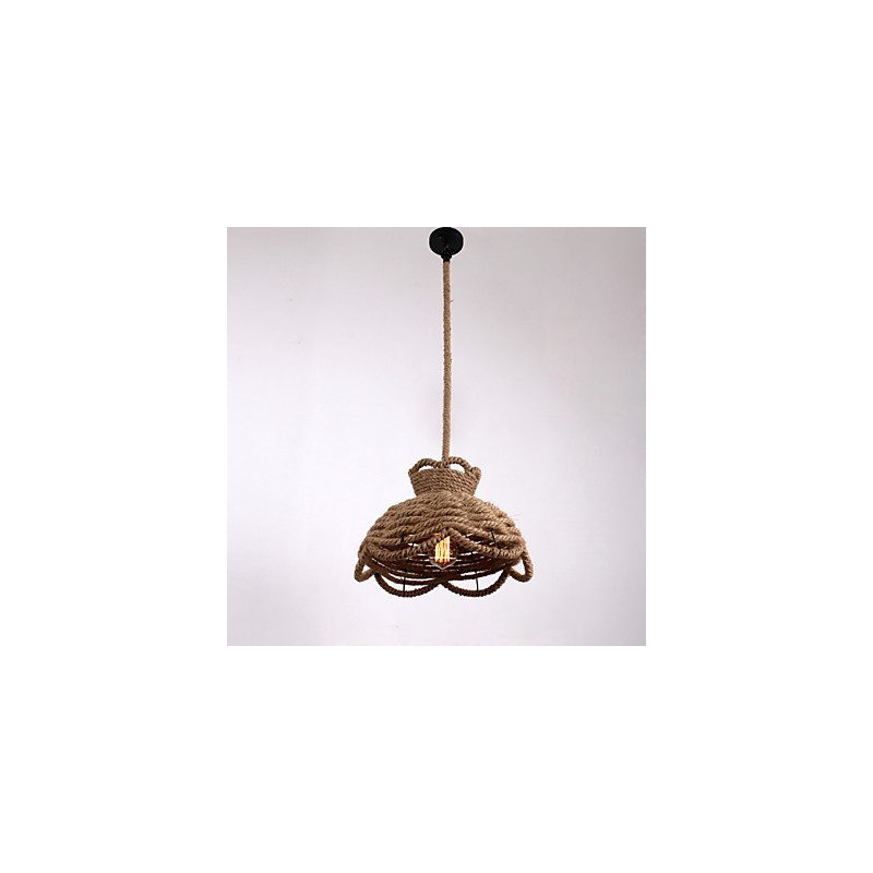 Lámparas colgantes estilo mini, modernas, contemporáneas, estilo campestre, iluminación de cuerda
