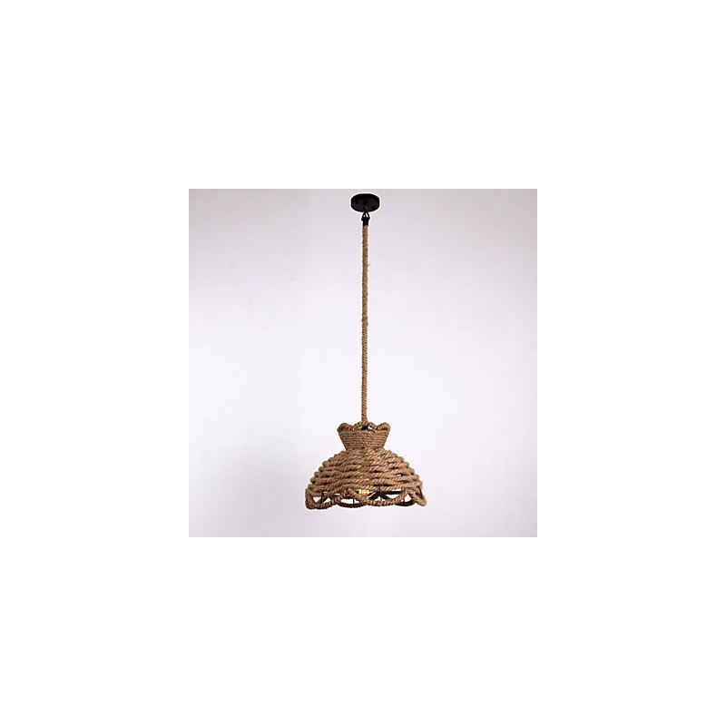 Lámparas colgantes estilo mini, modernas, contemporáneas, estilo campestre, iluminación de cuerda
