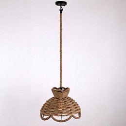 Lámparas colgantes estilo mini, modernas, contemporáneas, estilo campestre, iluminación de cuerda